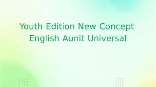 青少版新概念英语AUnit通用课件