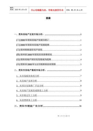 贵阳某国际广场策划书