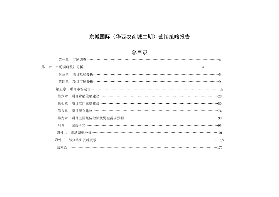 东城国际营销策略报告_第1页