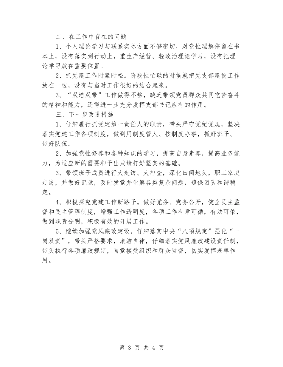 公司支部书记2024年抓党建工作述职报告_第3页