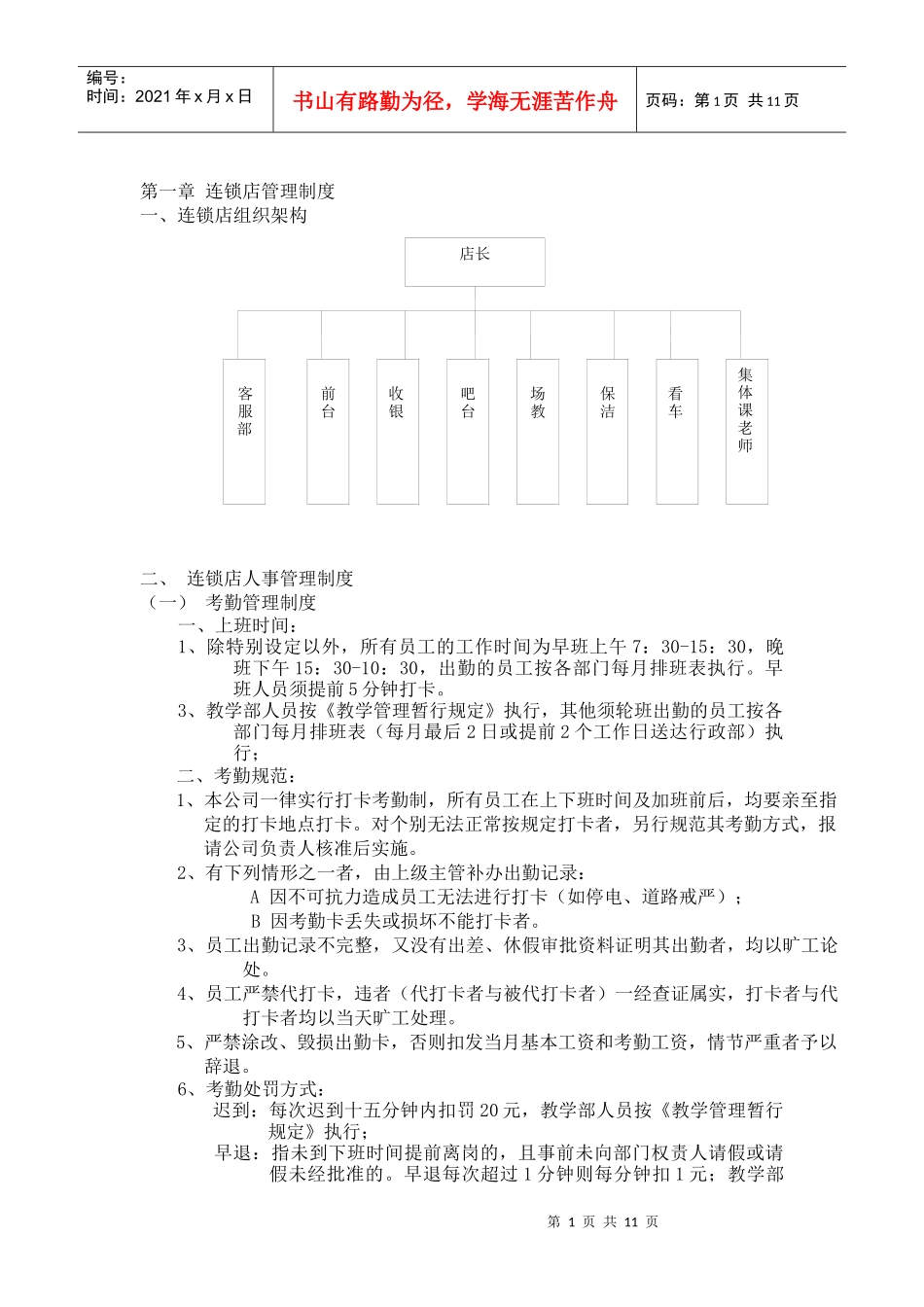 连锁店管理手册_第1页