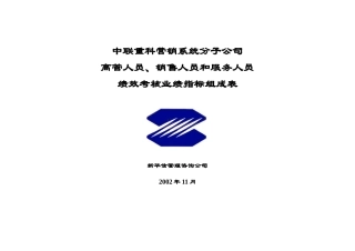 分子公司岗位业绩考核指标1123houwen