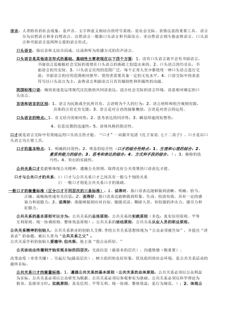 公共关系口才1