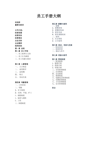 某某集团员工手册