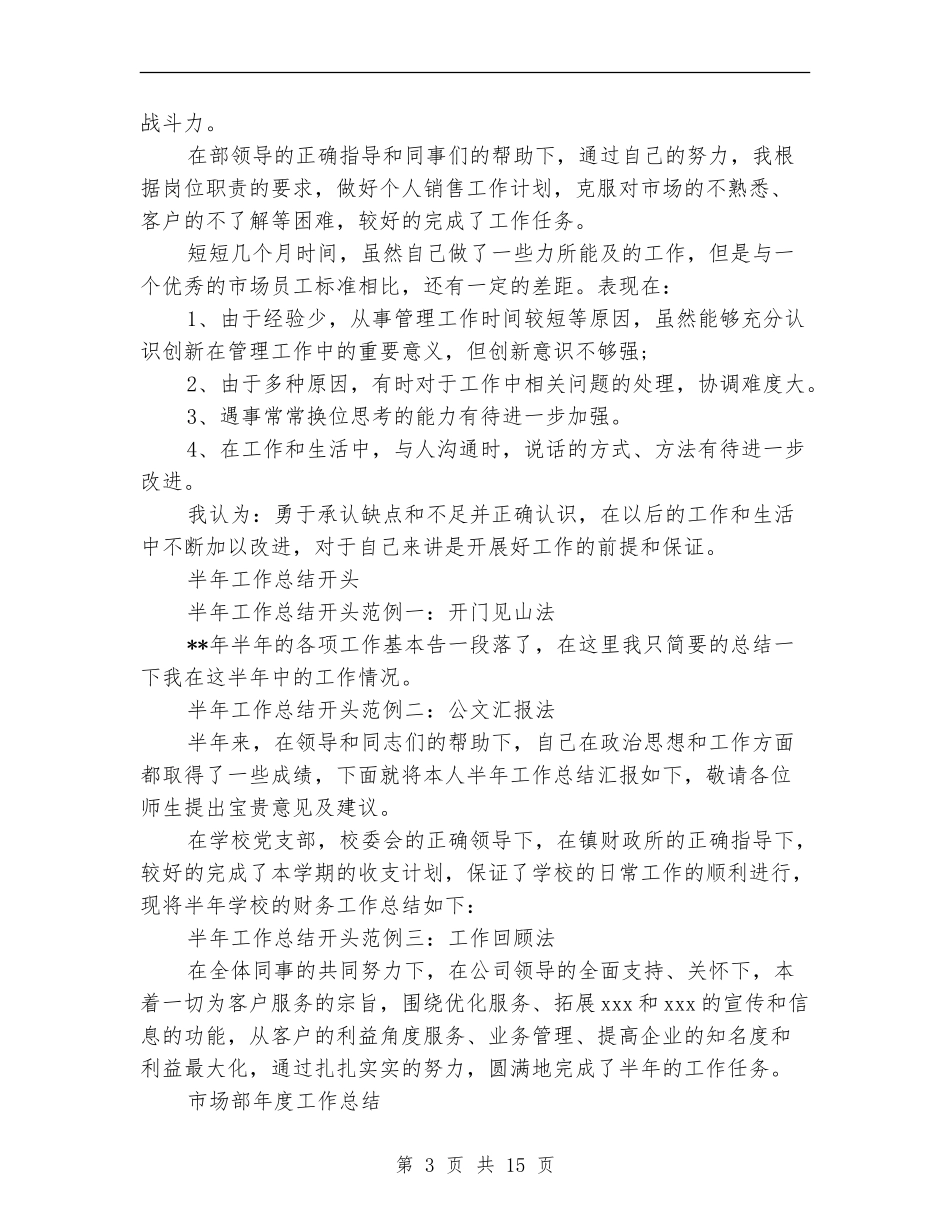 2024市场部年度工作总结3篇_第3页