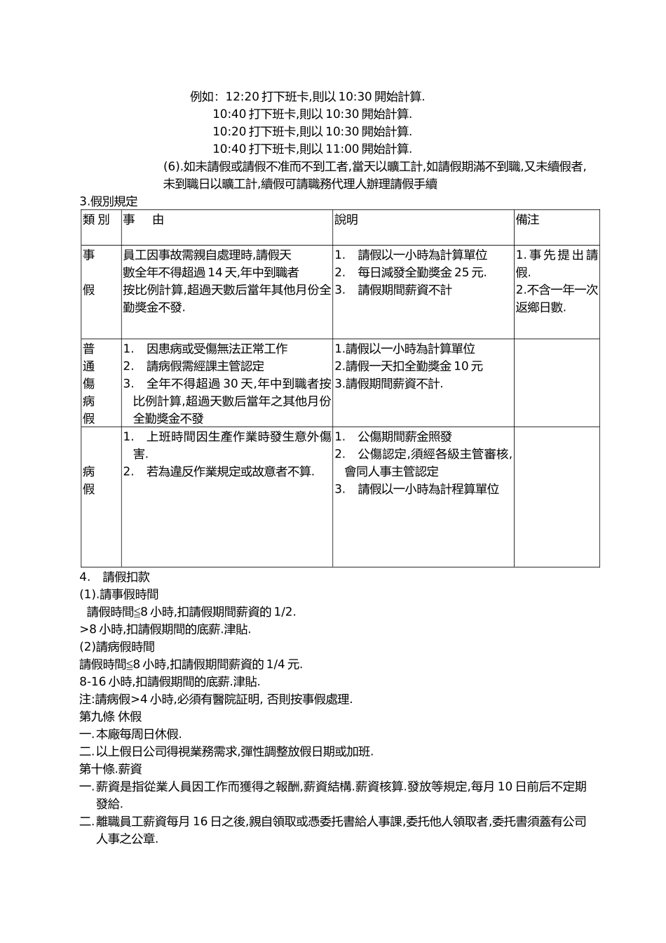 某外企人事管理規則_第3页