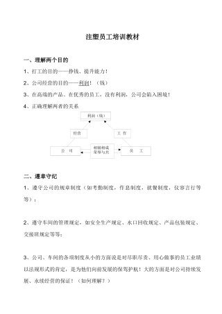 注塑员工培训教材