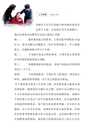 重庆某地产学习材料3人力资源观