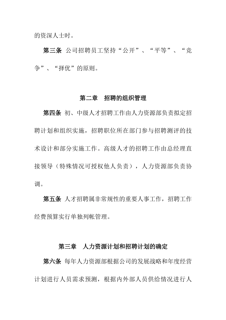 某某电子股份有限公司员工招聘制度_第2页