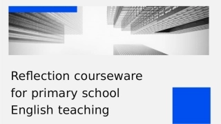 小学英语教学反思课件