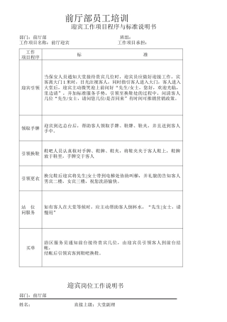 某桑拿会所员工培训资料