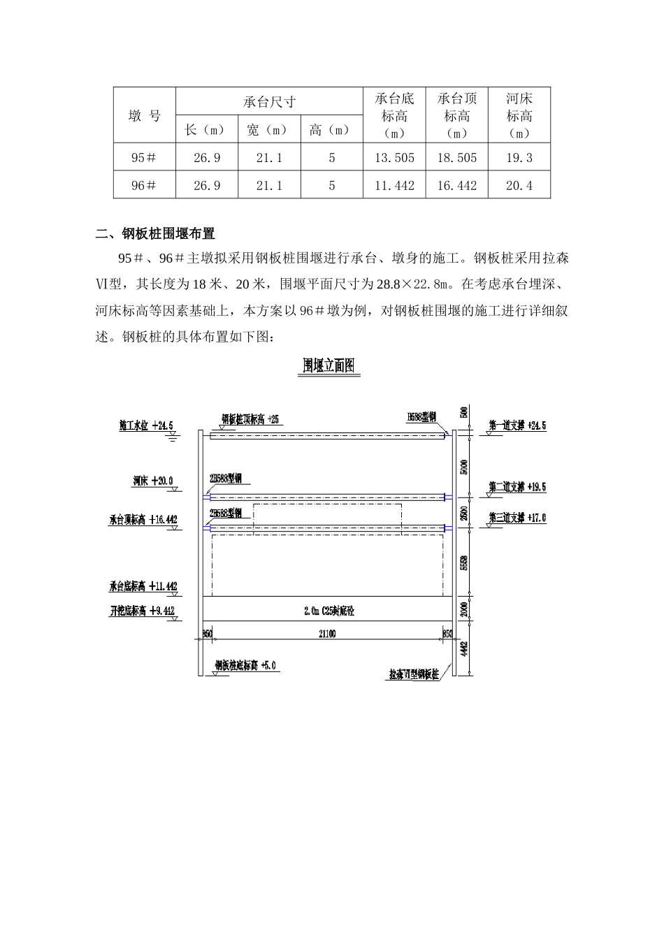 大桥钢板桩围堰施工方案_第3页