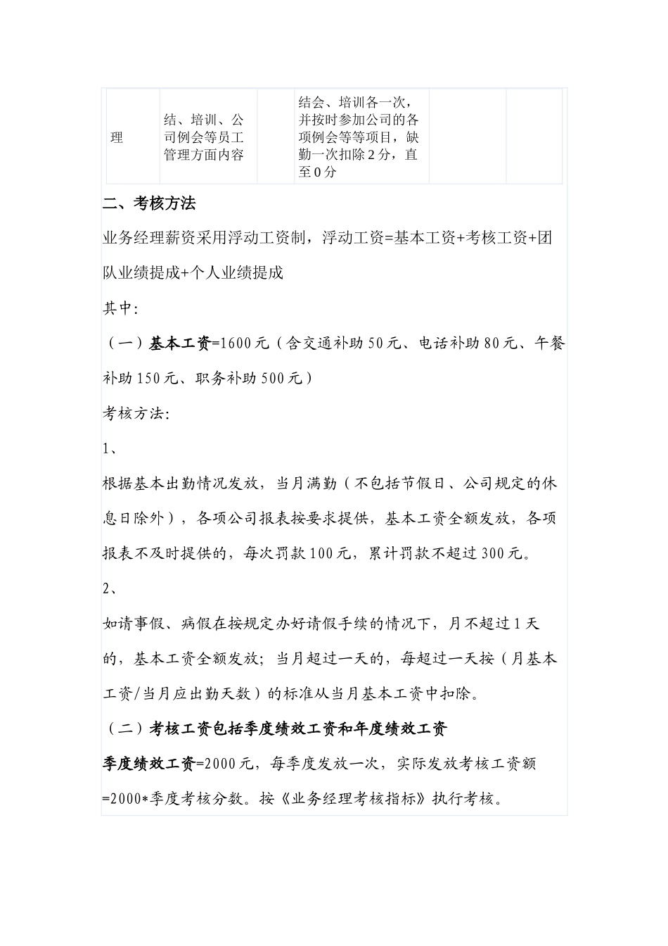 典风传媒部门经理岗位职责及考核_第2页