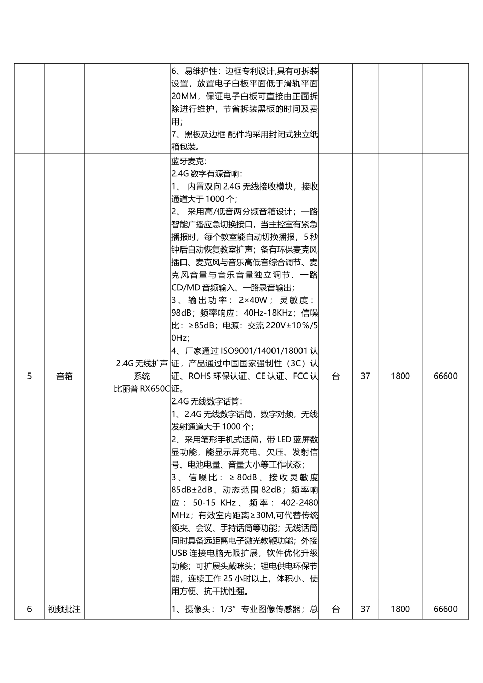 多媒体教学设备价格一览表_第3页