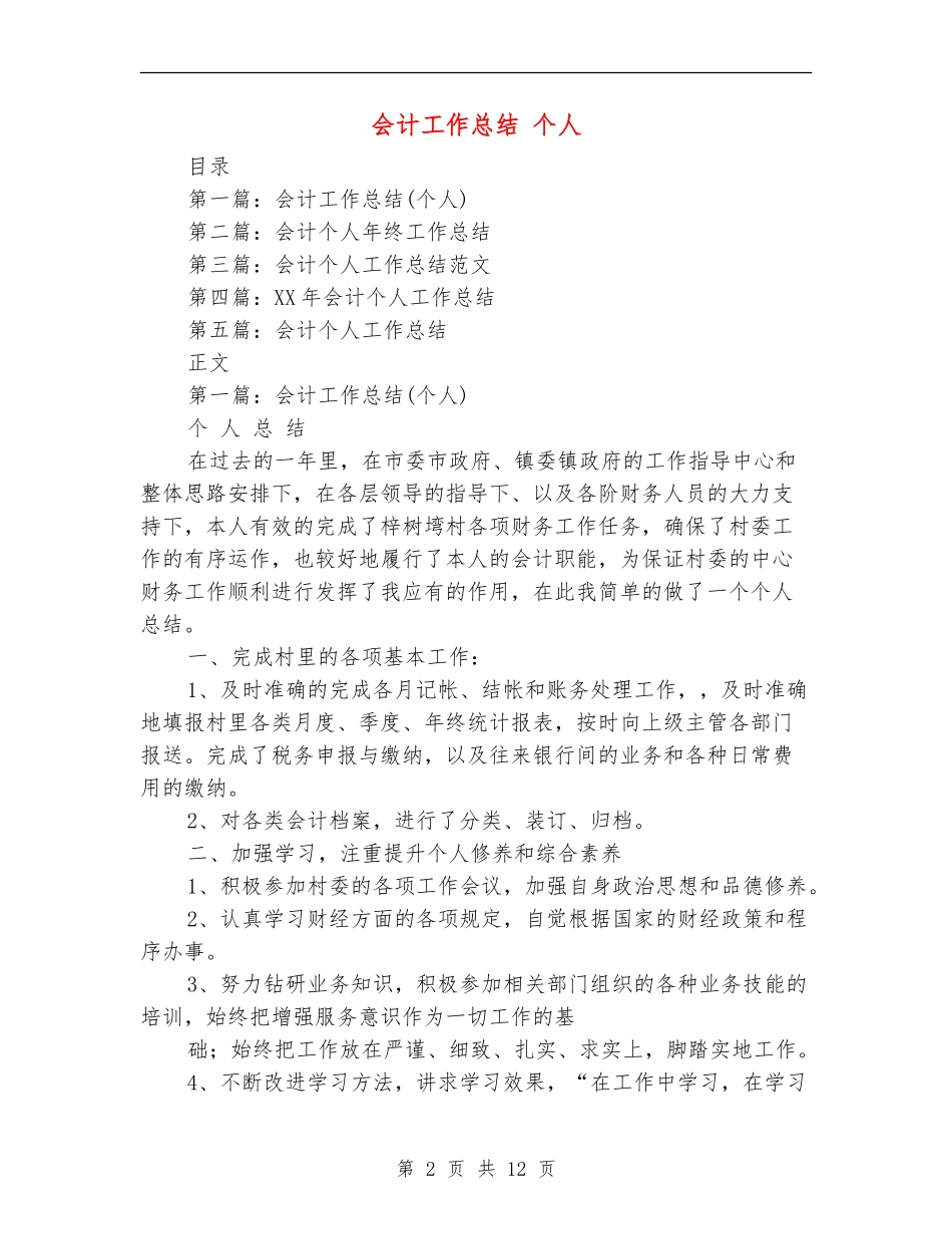 会计工作总结-个人_第2页