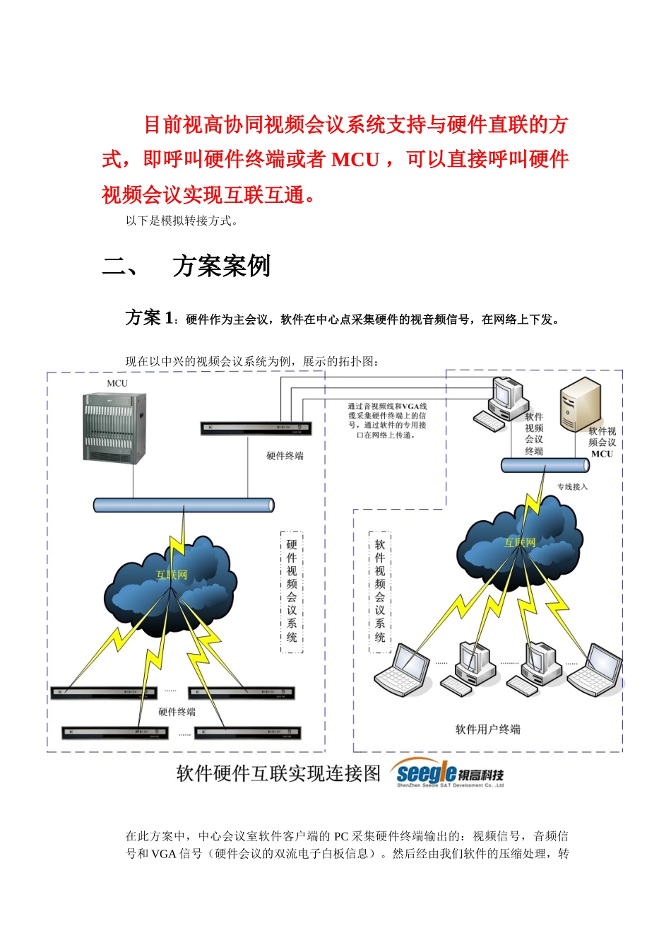 硬件视频会议和软件视频会议互联解决方案_第3页