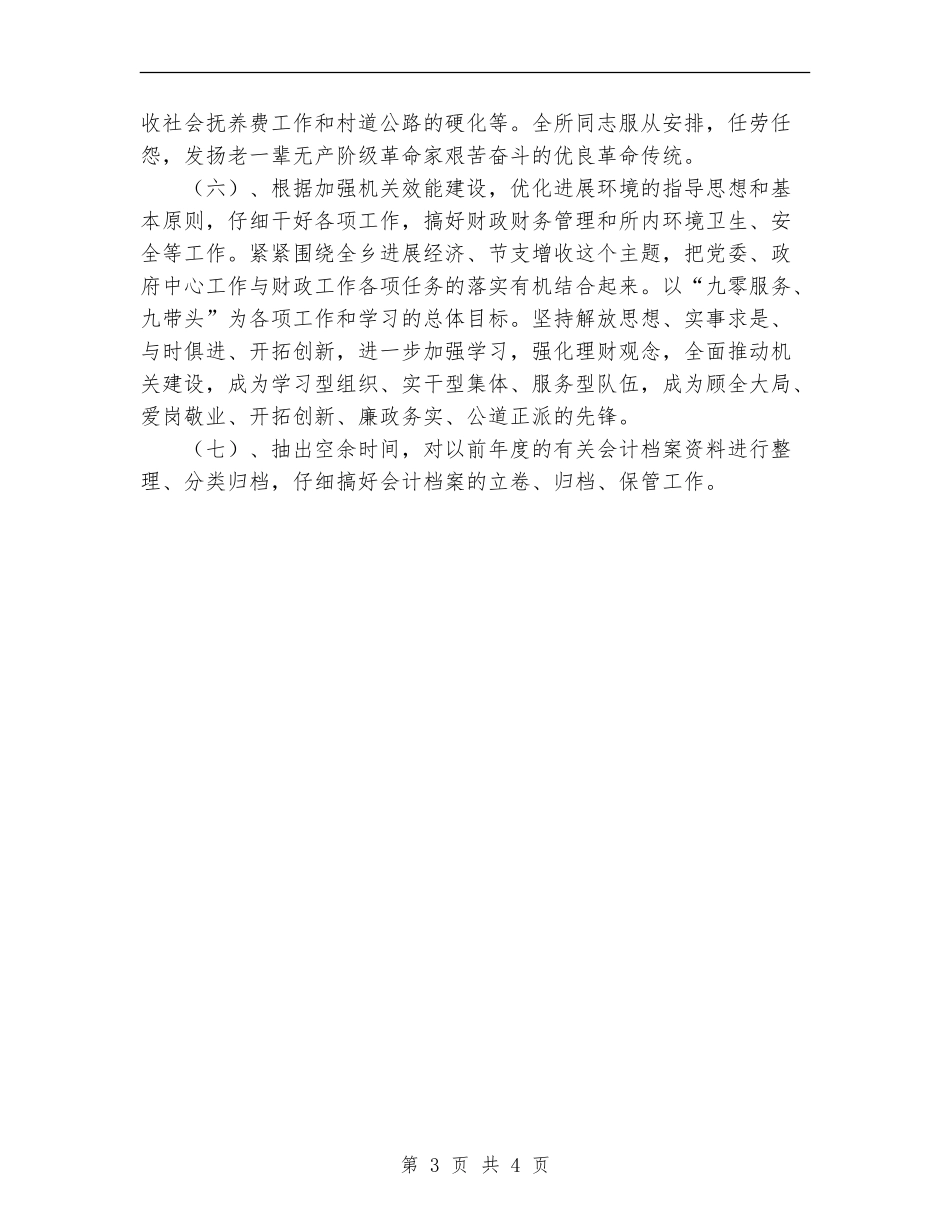 2024年乡镇财政个人工作总结范文_第3页