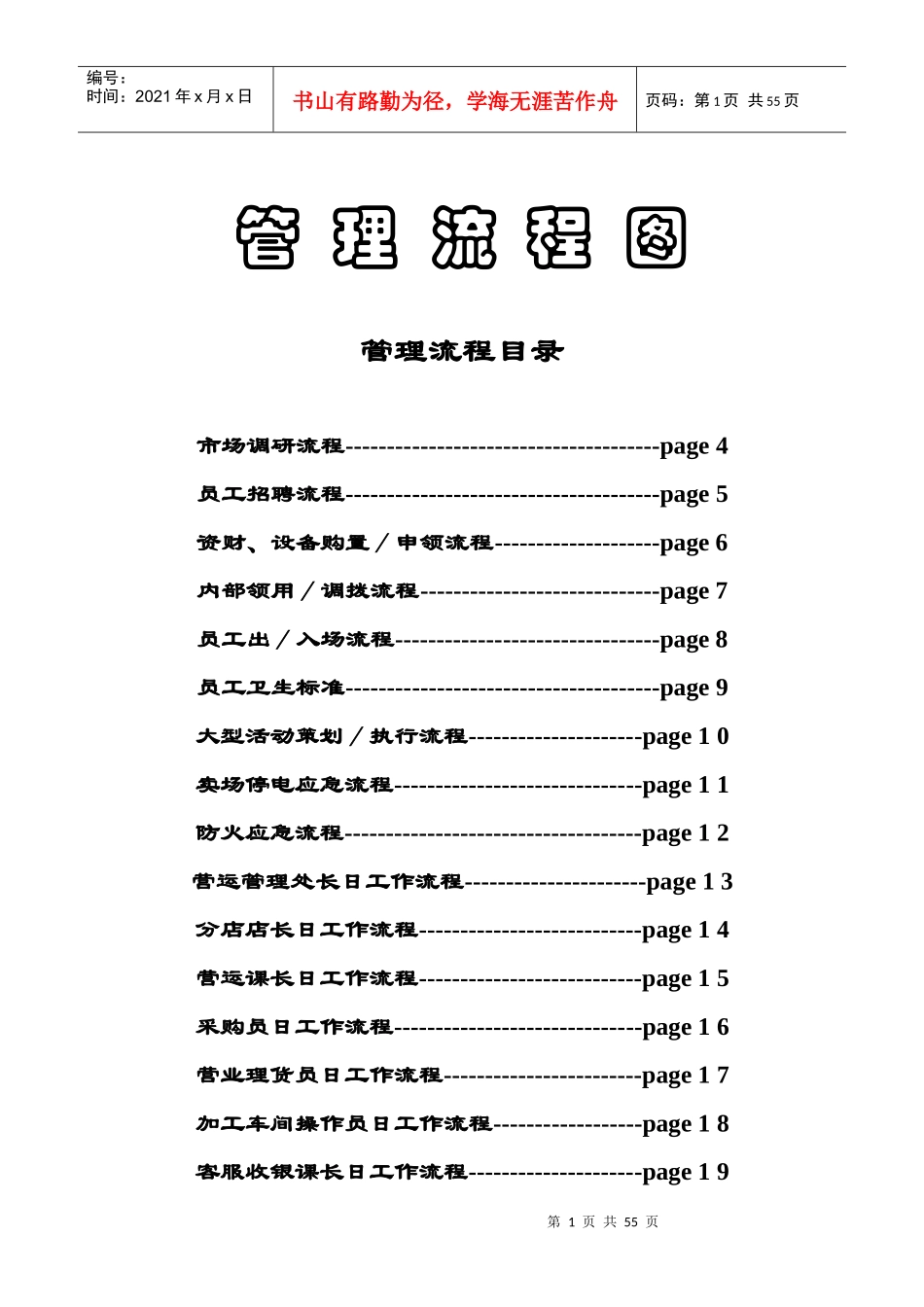 超市管理流程图_第1页