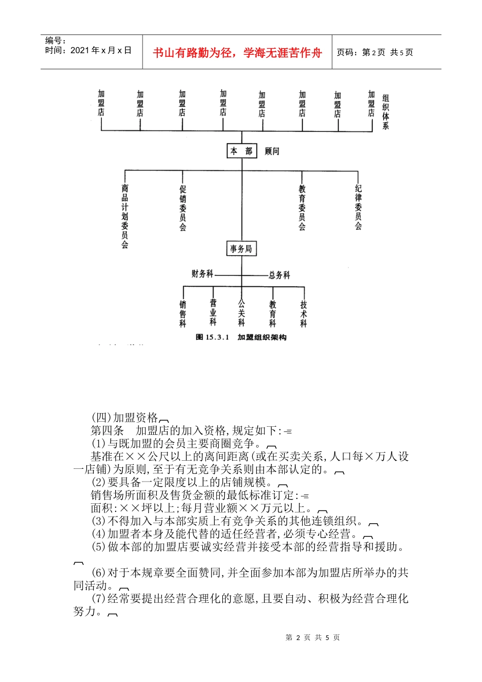 连锁加盟店规章制度_第2页