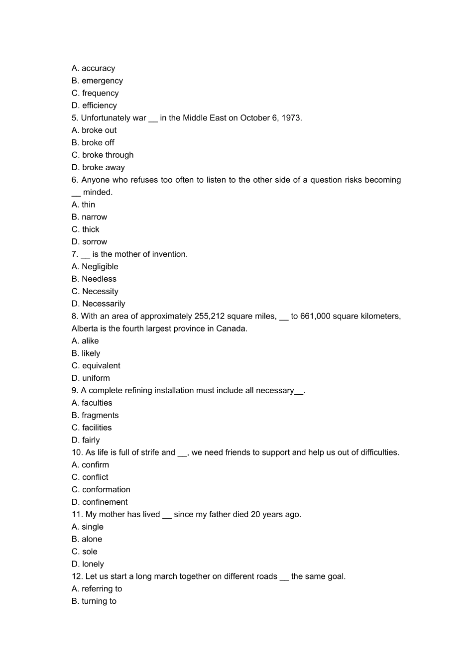 某年度职称英语水平考试真题_第2页