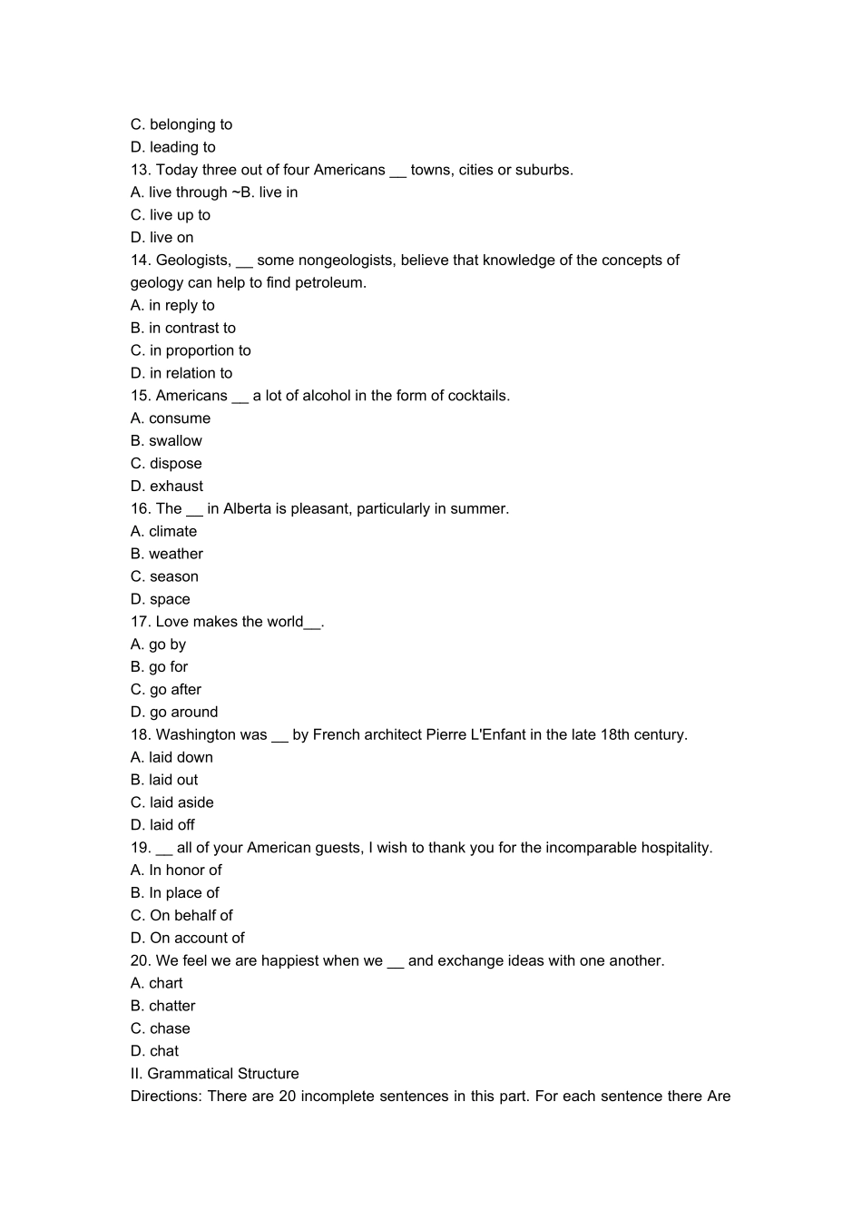 某年度职称英语水平考试真题_第3页