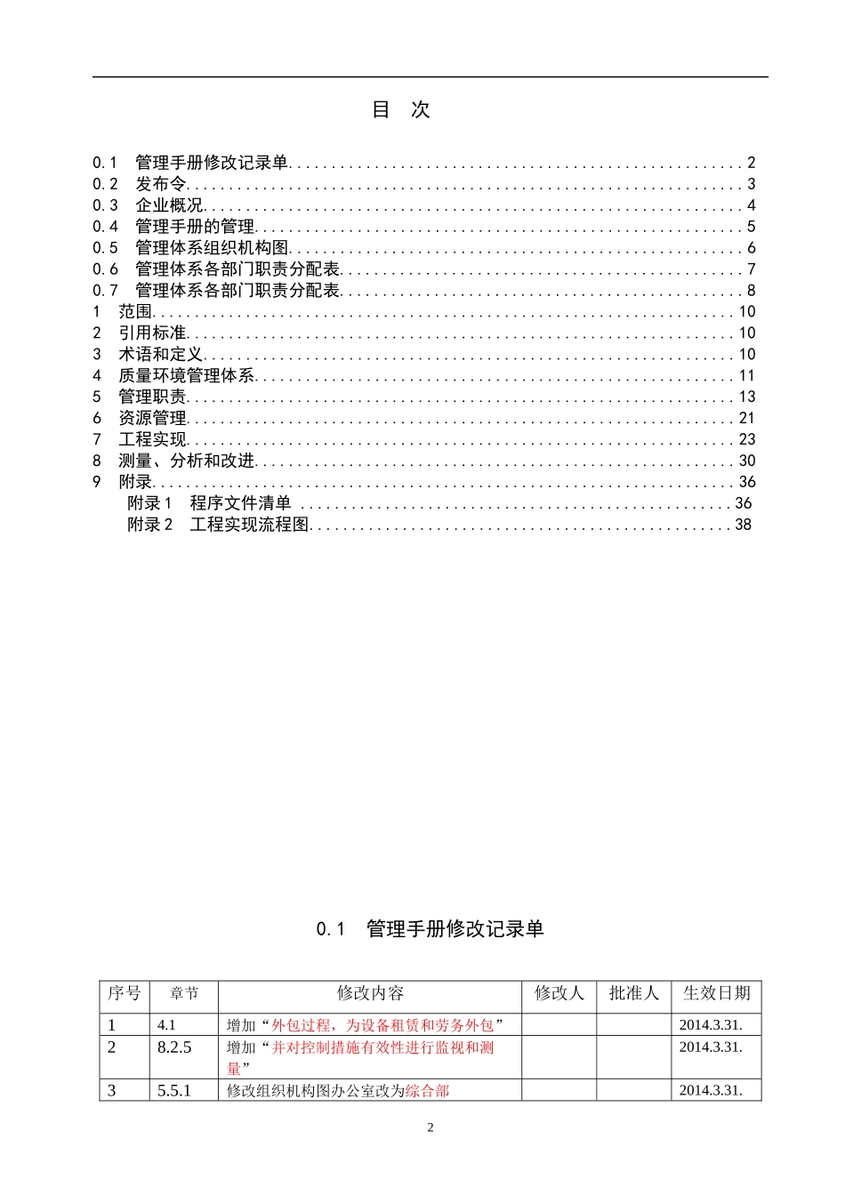 质量环境职业健康安全一体化管理手册_第3页