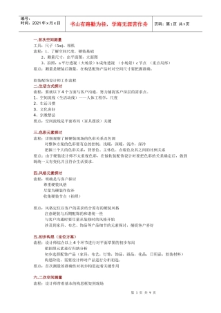 软装配饰设计师工作流程之一