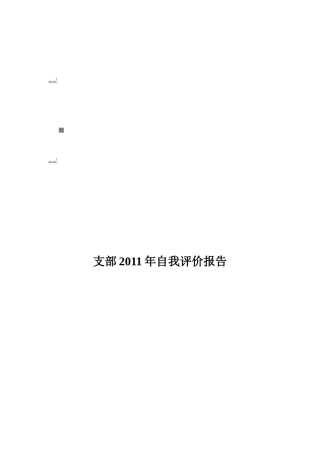 运销支部年度自我评价报告