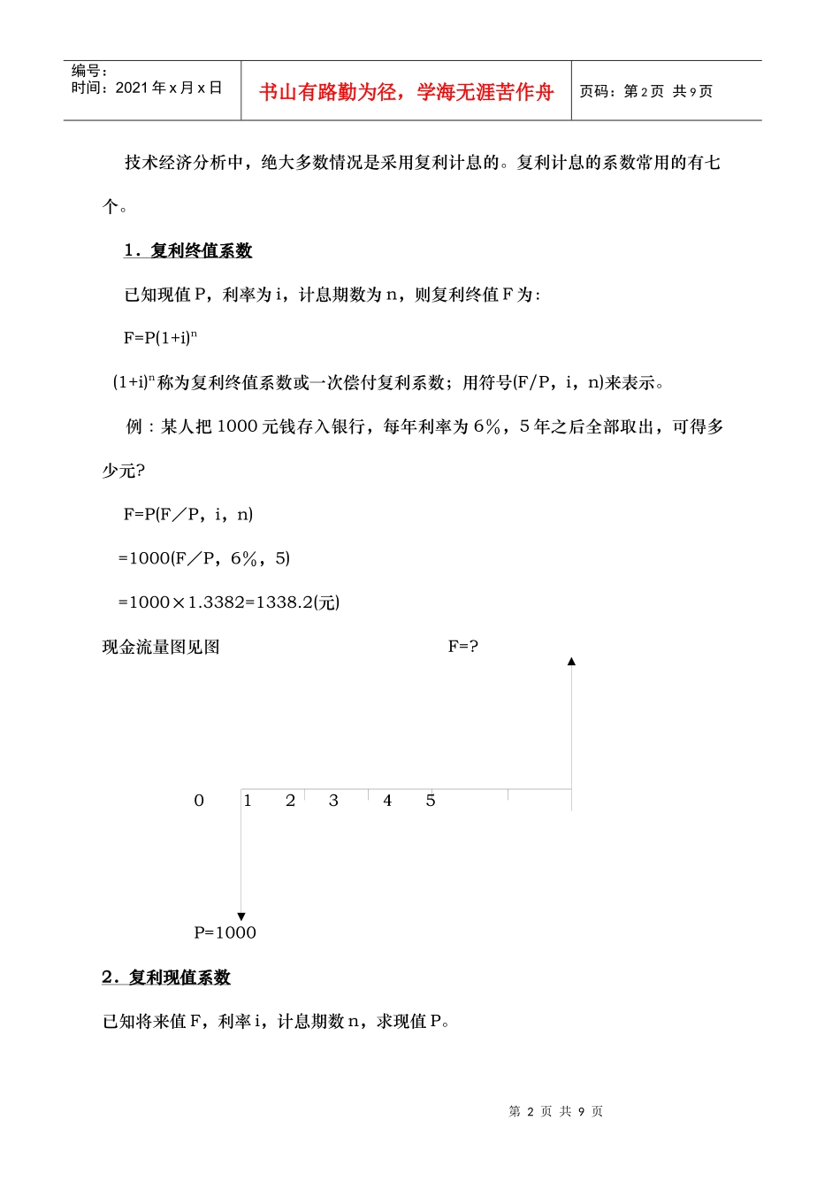 资金的时间价值及计算_第2页