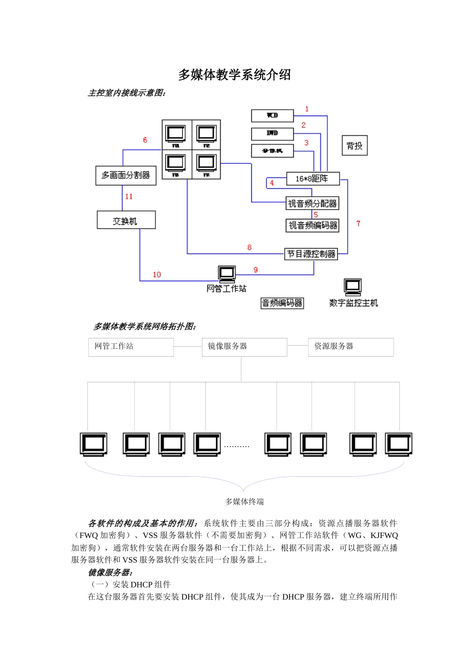 多媒体教学系统使用介绍_第1页