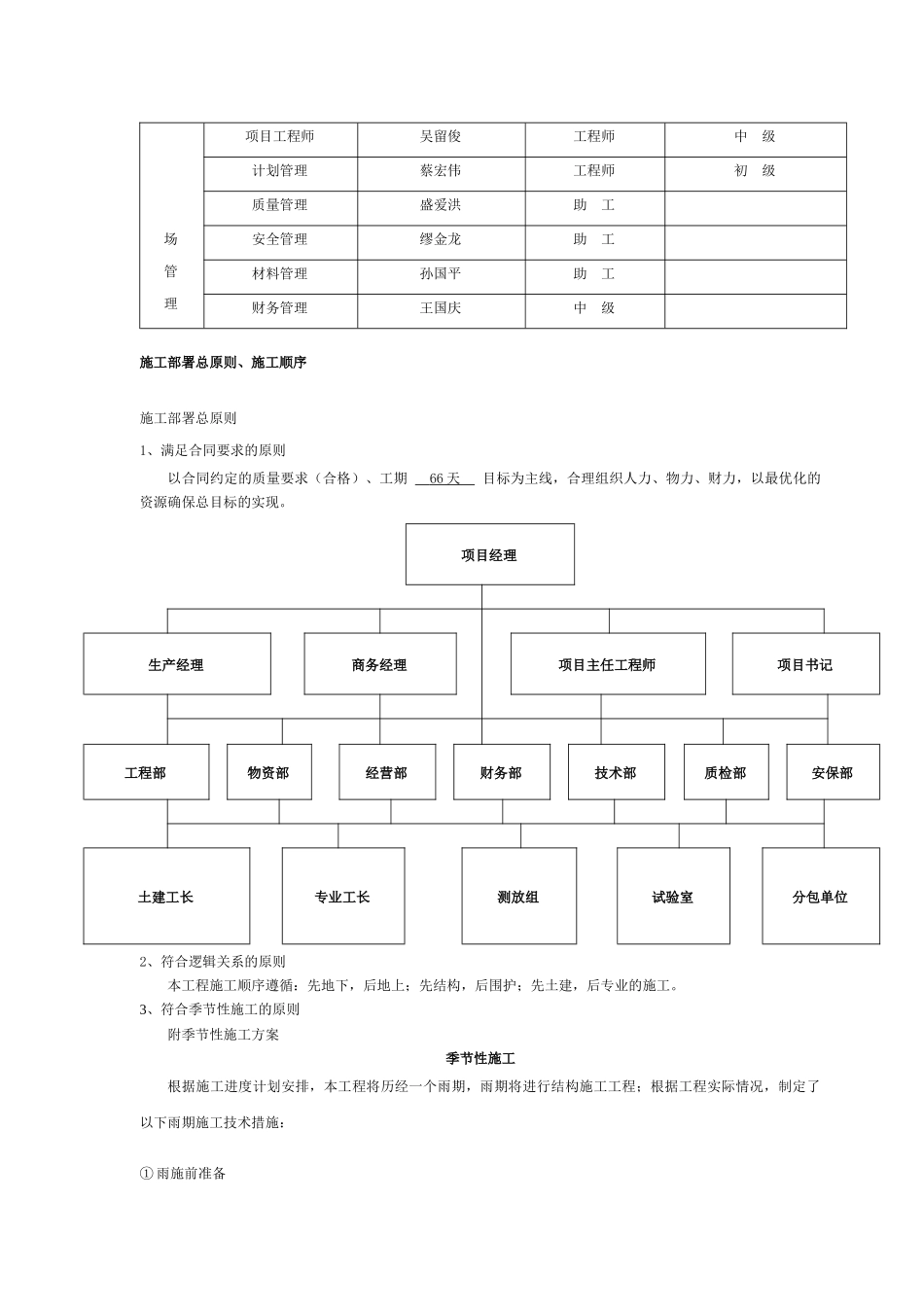 地下车库人防工程施工方案_第3页