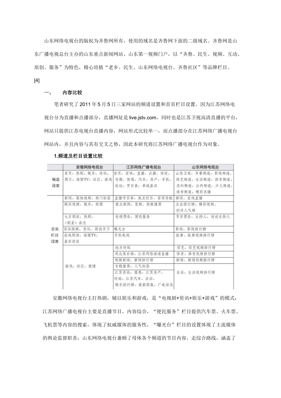 对安徽、江苏、山东网络电视台的比较分析_第2页