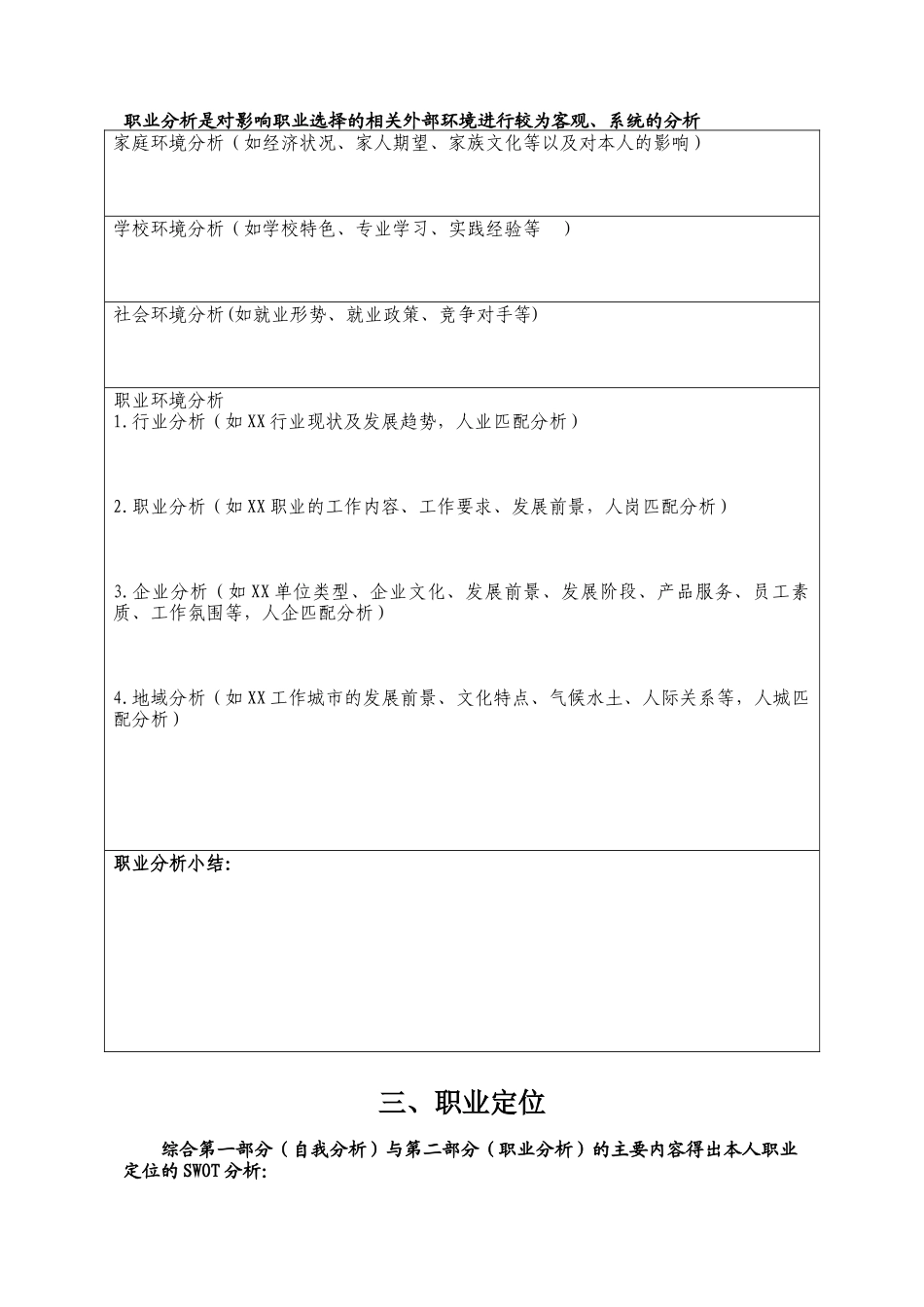 职业生涯规划书(yangshu)_第3页