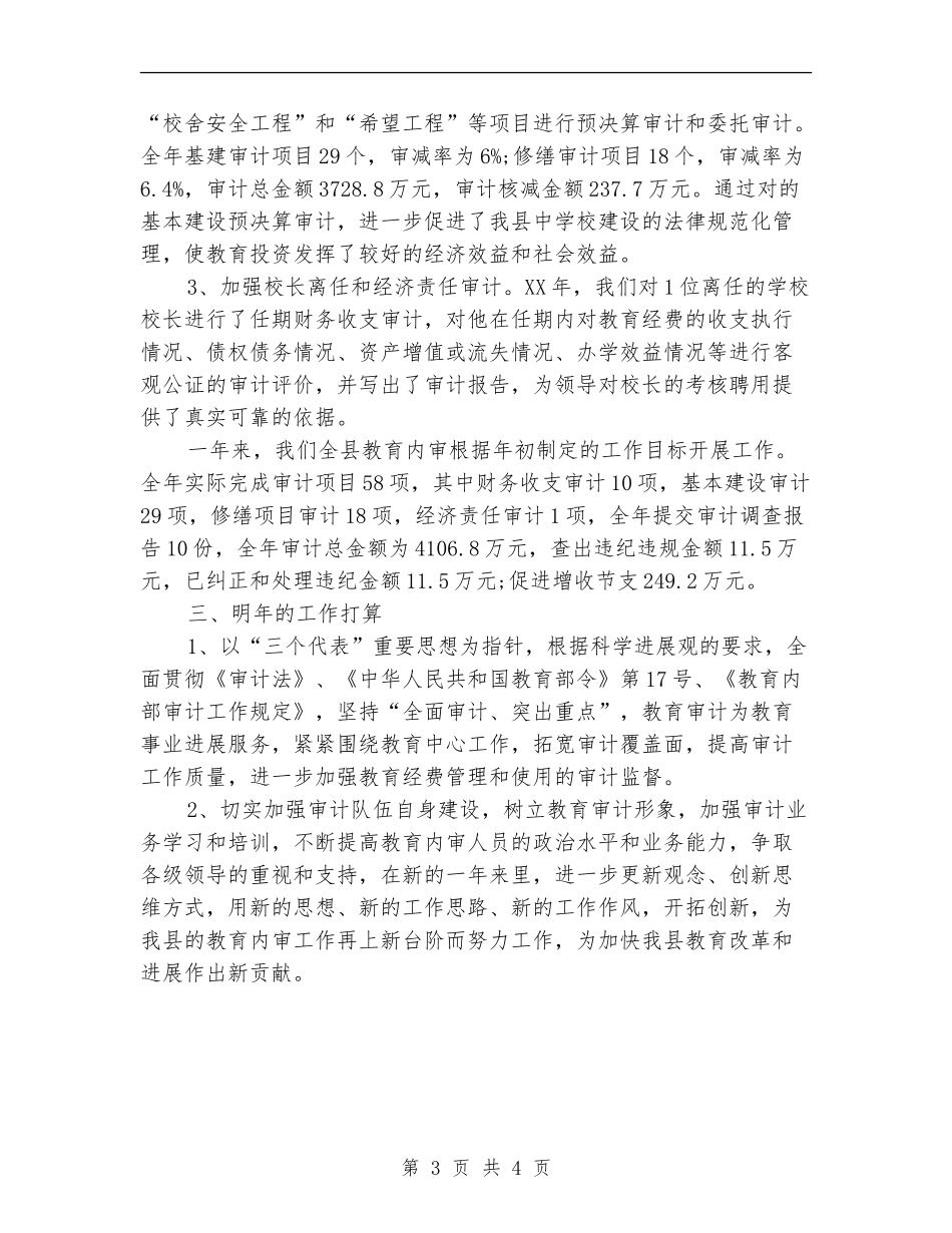 2024年审计工作年度总结范文_第3页