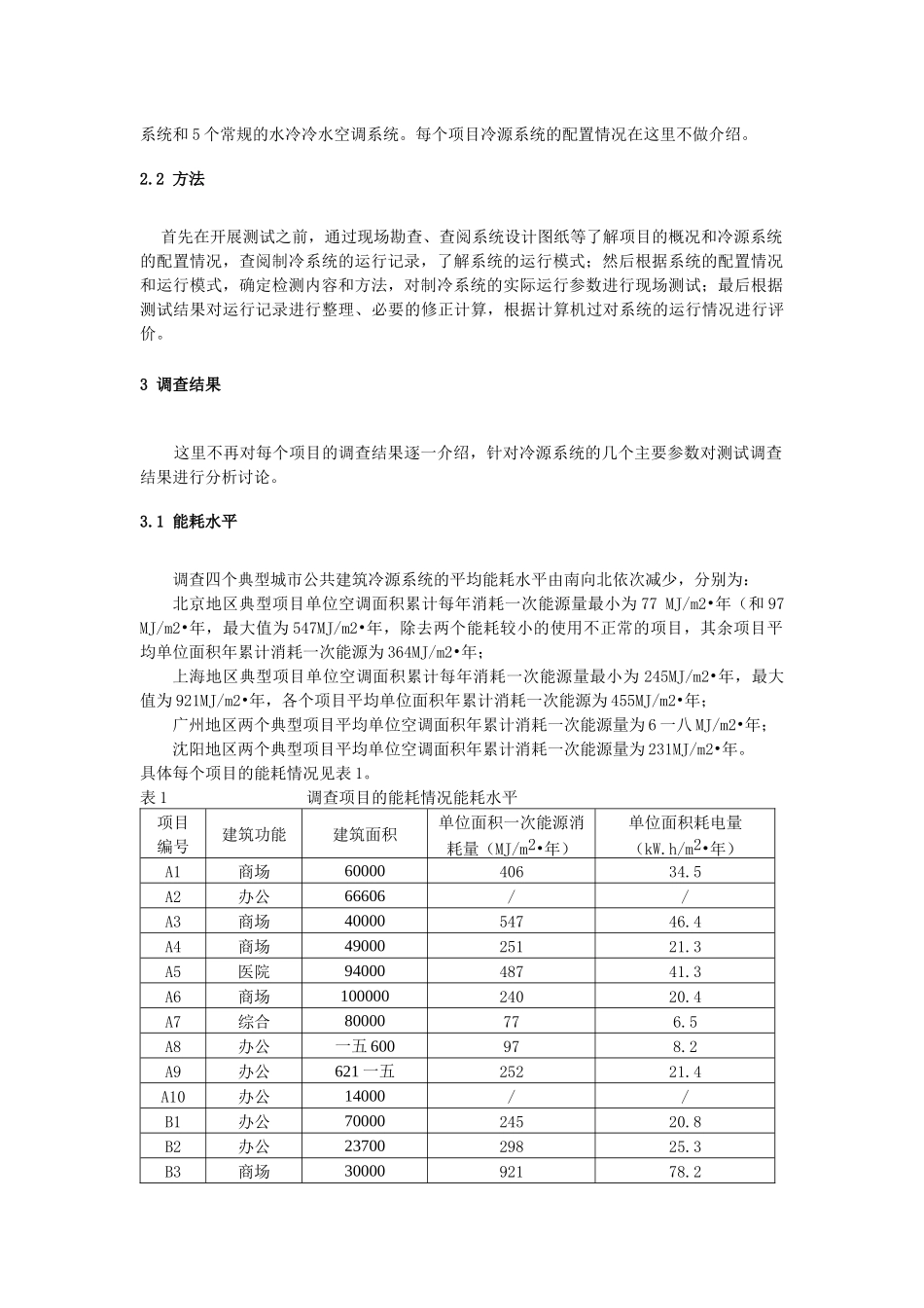 大型公共建筑冷源系统能耗调查分析_第2页