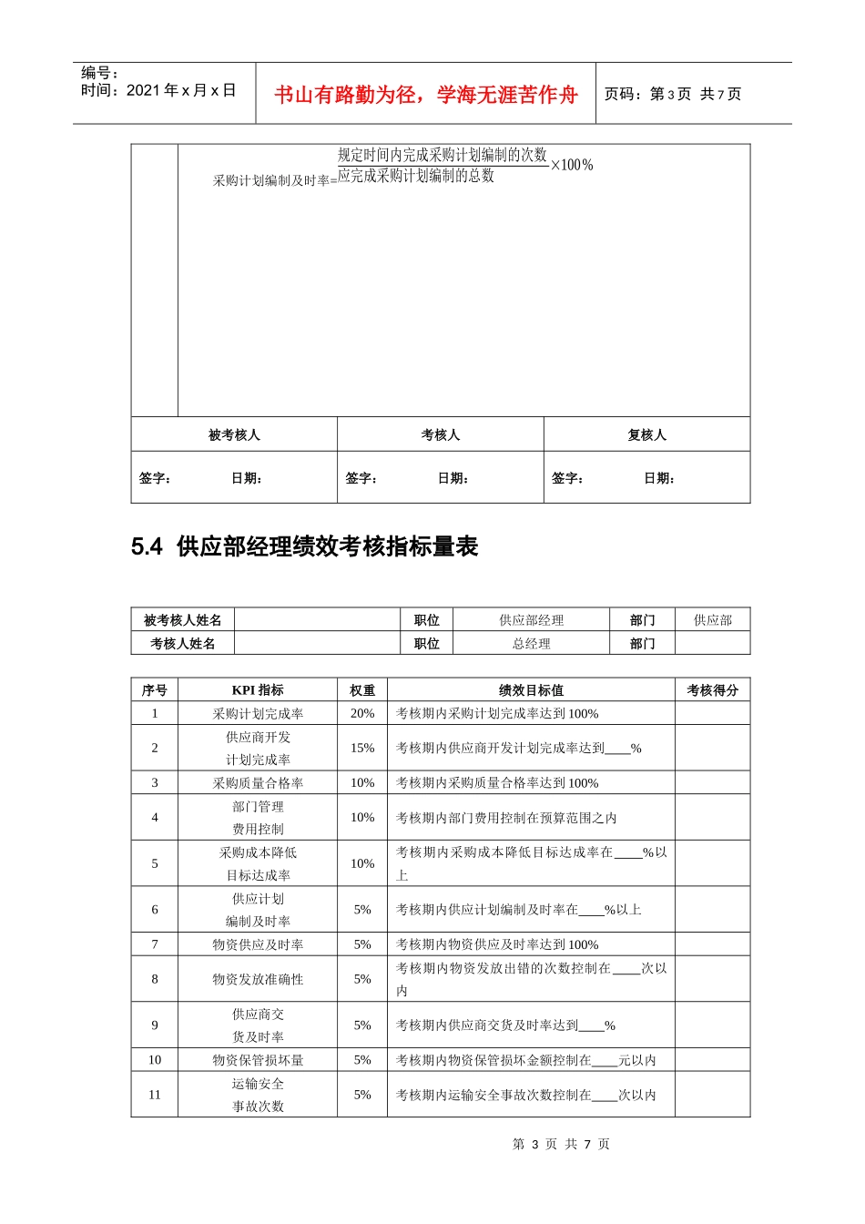 采购供应人员绩效考核_第3页