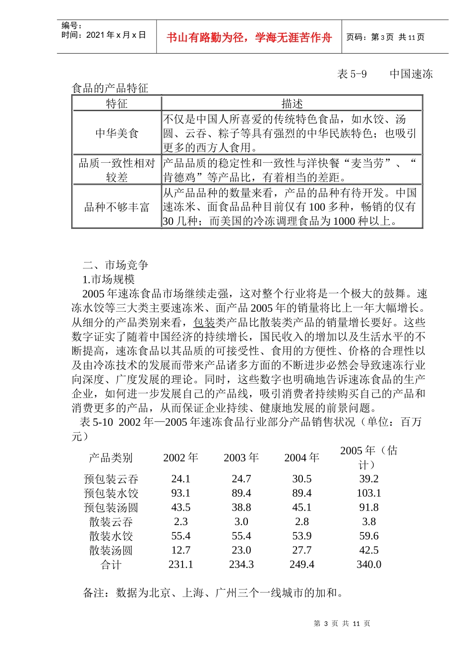速冻食品行业分析报告_第3页