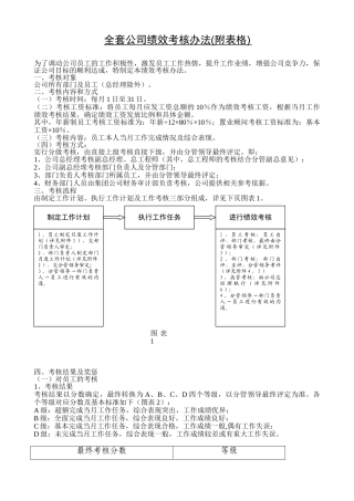 某某公司绩效考核办法
