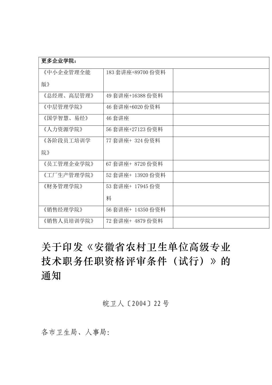 某某省农村卫生单位高级专业技术职务任职资格评审试行条件_第2页