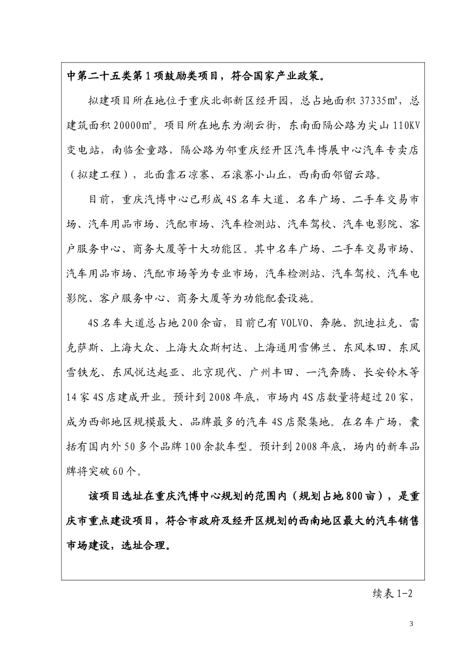 重庆中汽西南汽车专卖4S店项目_第3页