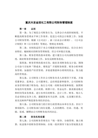 重庆某公司财务管理制度(doc 62页)