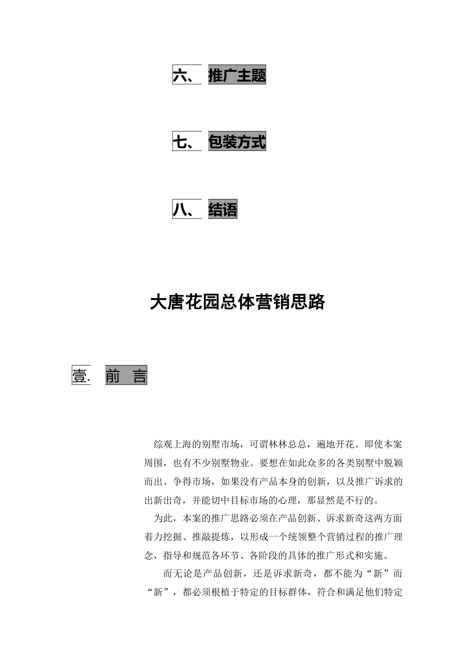 大唐花园总体营销思路_第2页