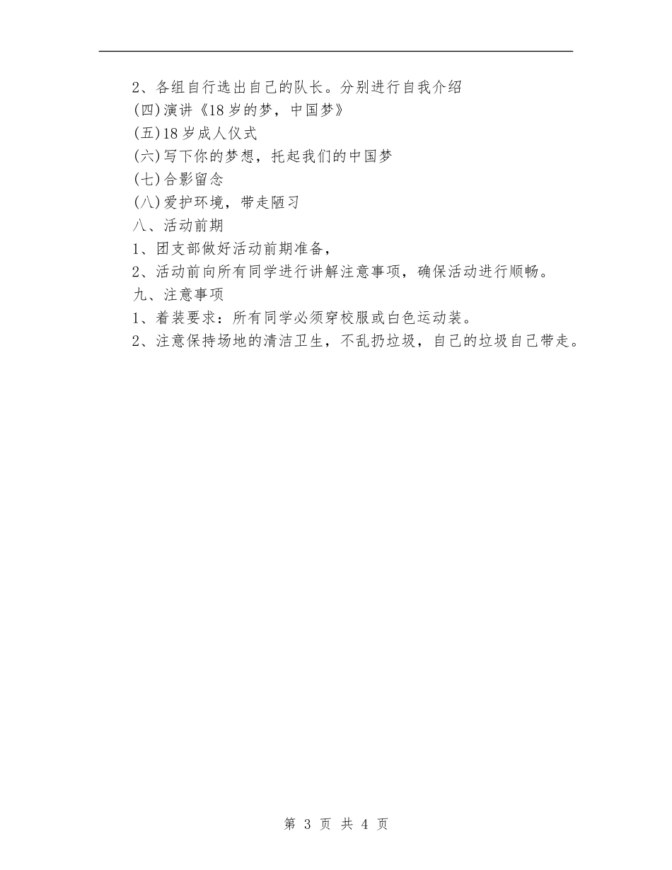 我的中国梦主题团日活动策划书_第3页