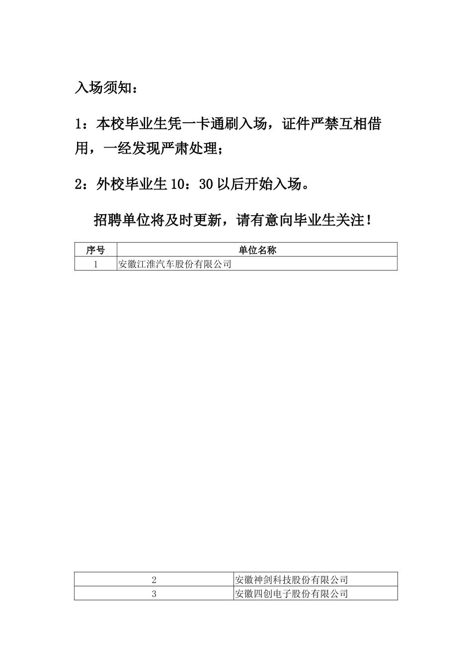 西工大春季招聘参会单位_第1页
