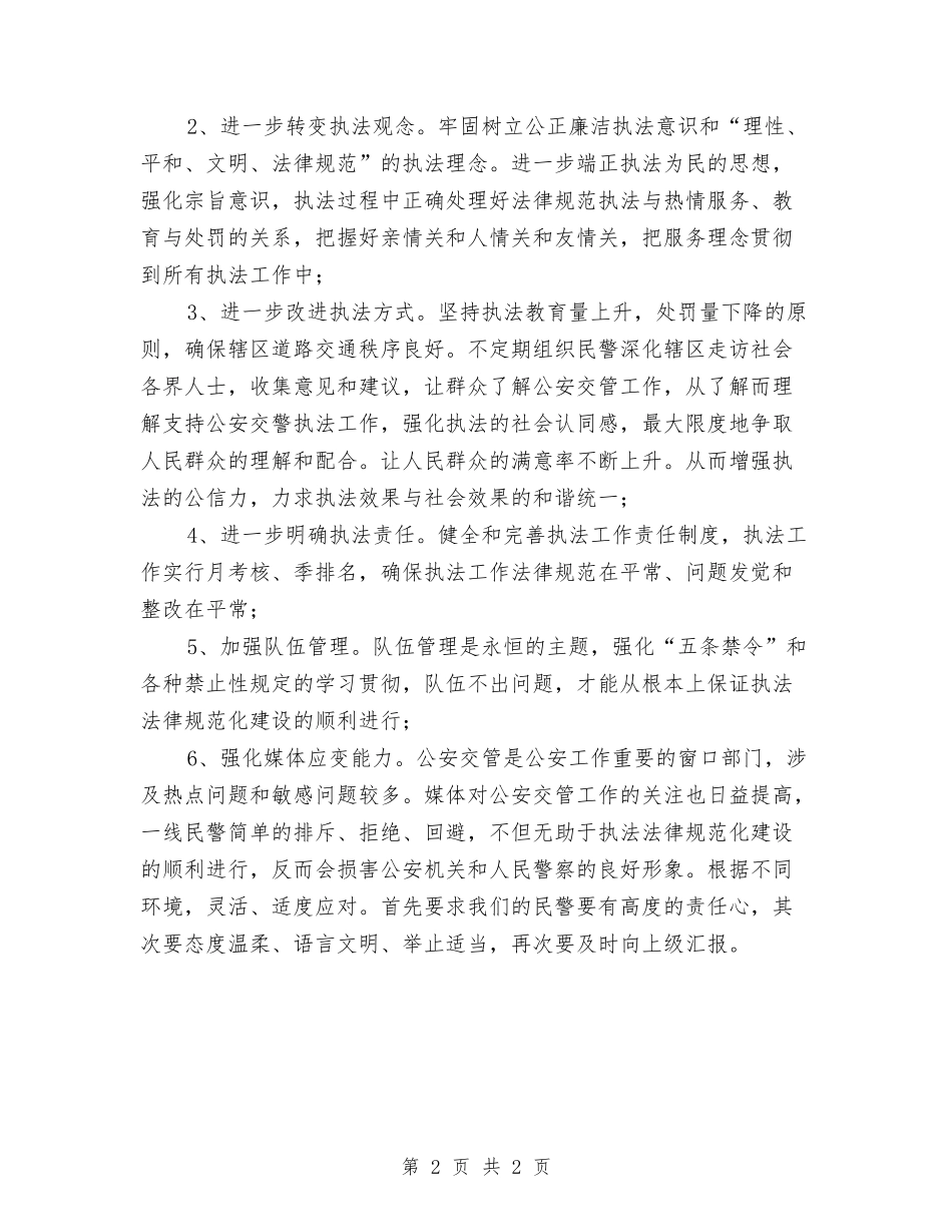 交警执法总结材料_第2页