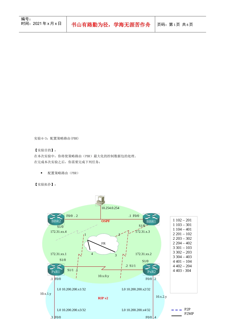 配置策略路由实验_第1页