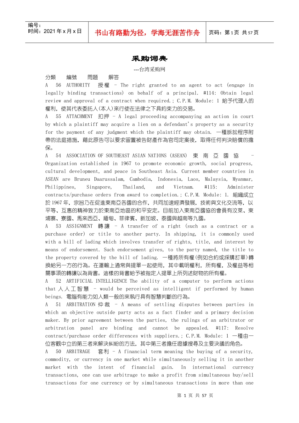 采购词典中英文_第1页