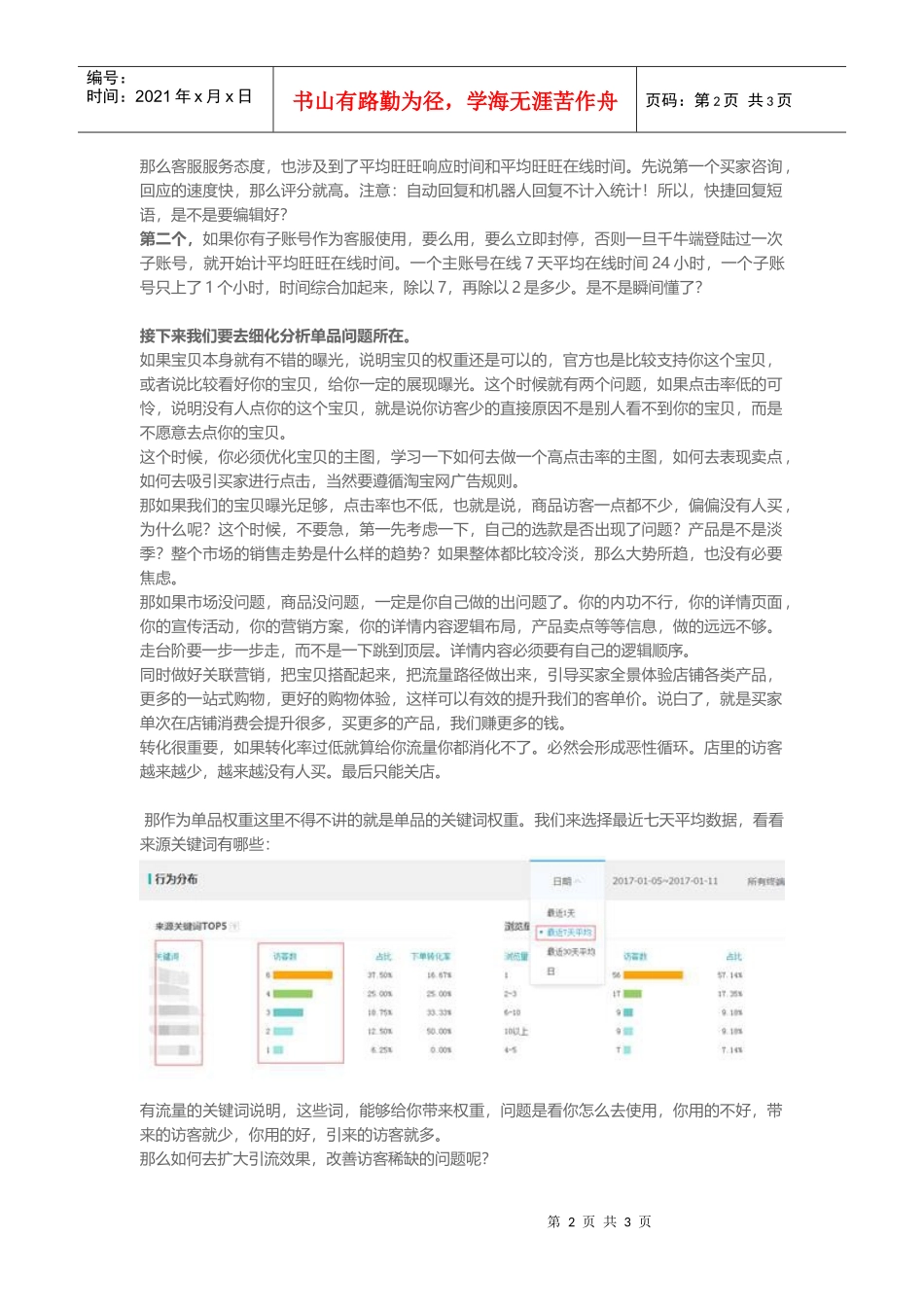 那些大神竟然是这样做店铺诊断的(DOC6页)_第2页