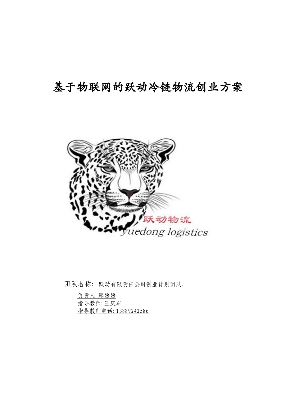 郑媛媛企业计划书_第1页