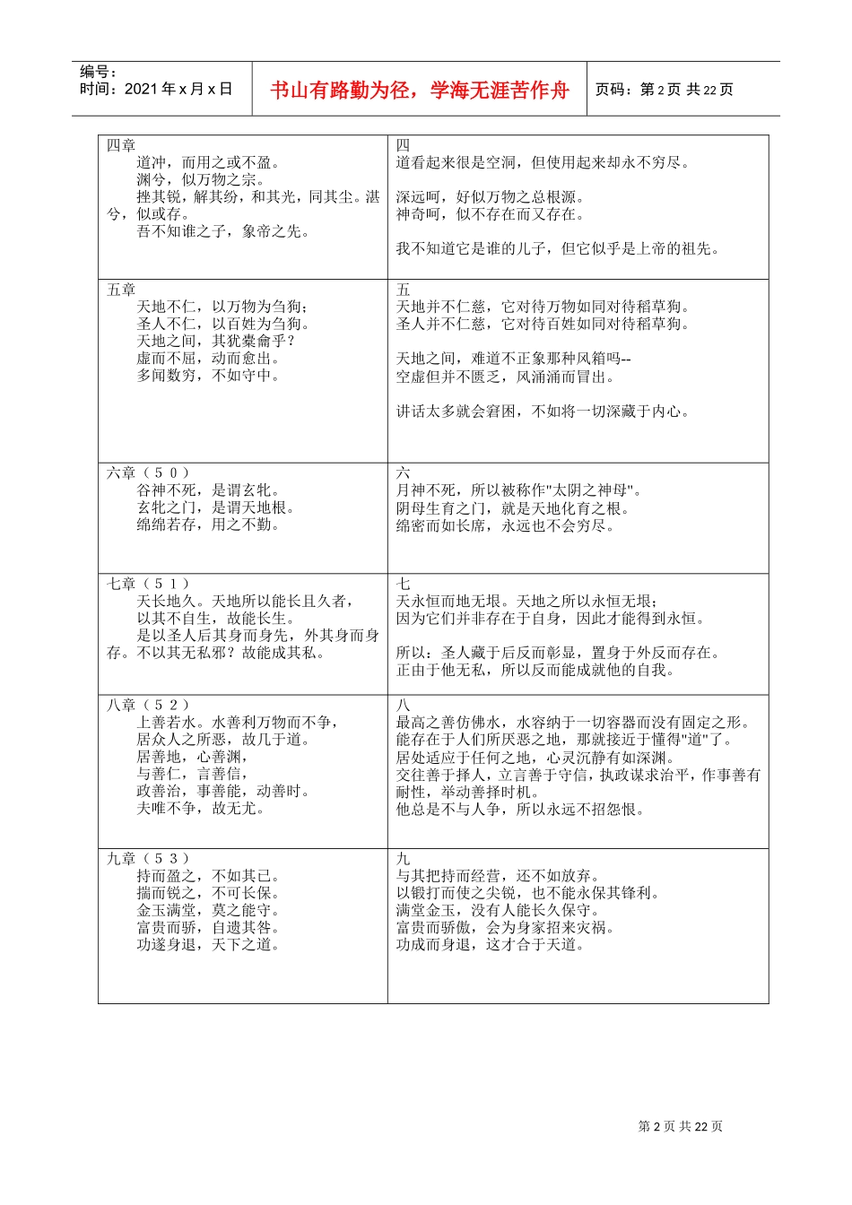 道德经含译注_第2页